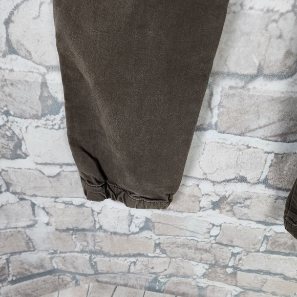 Aritzia TNA Heroic Cotton  Jogger Pant Zipper Cuff Brown Size 6 - Picture 12 of 16